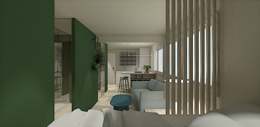 Transformation d'un appartement moderne montpellier